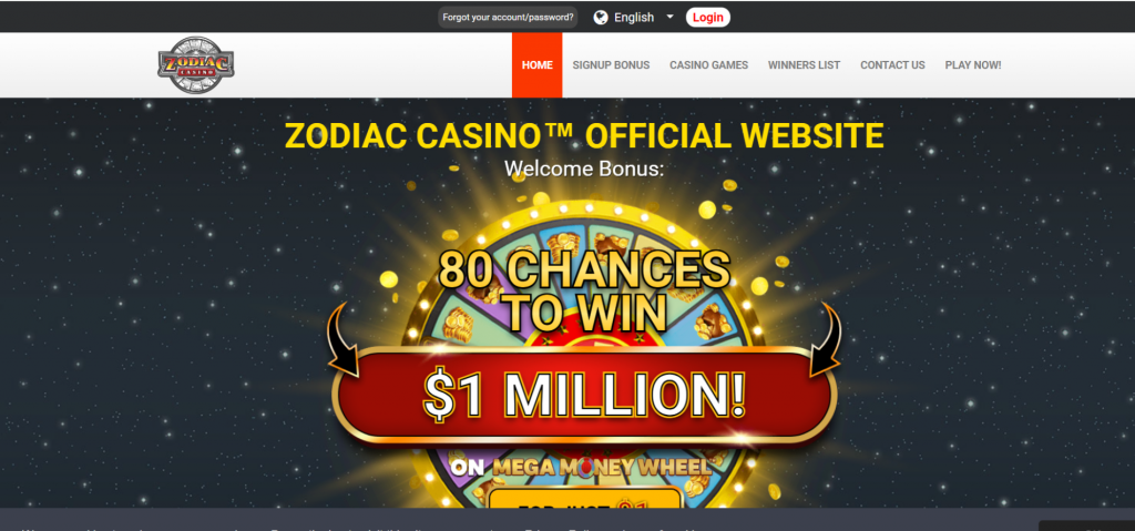 Zodiac Casino No Deposit Bonus
