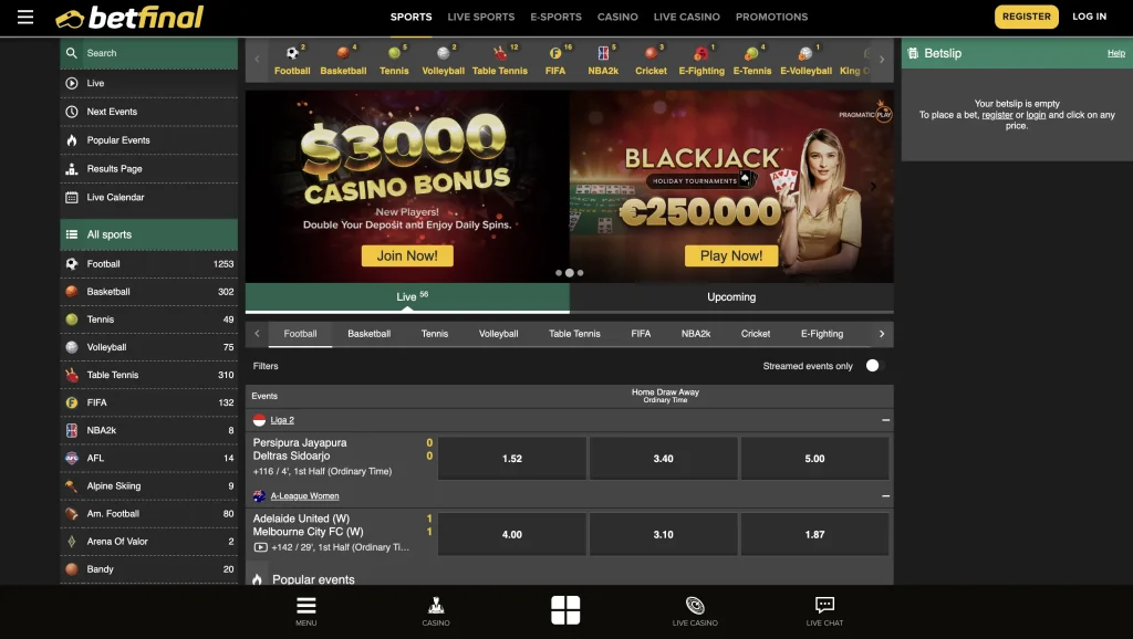 Betfinal Casino Games